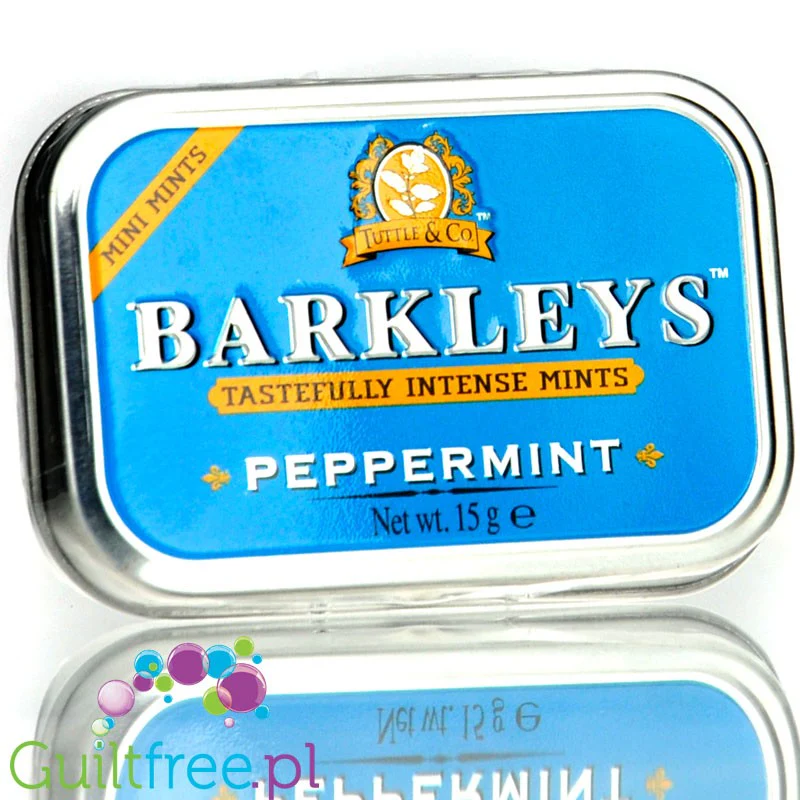 Barkley's Peppermint - miętówki bez cukru w ozdobnej puszce