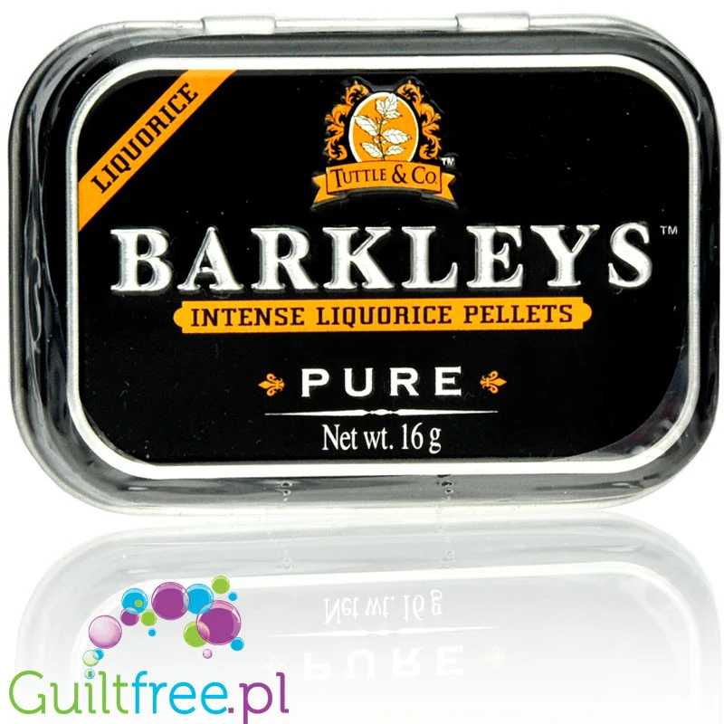 Barkley's Liquorice Pure - bardzo mocne cukierki lukrecjowe bez cukru, bez słodzików