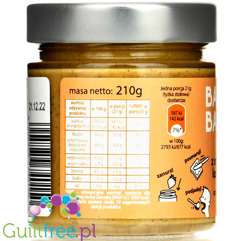 Basia Basia krem laskowy 100% - pasta laskowa bez dodatku cukru - Image 2