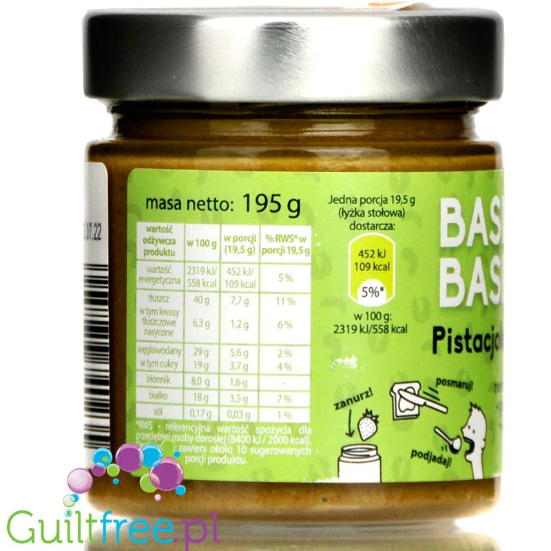 Basia Basia Pistacjolada - pasta pistacjowa z nerkowcami i daktylamibez dodatku cukru - Image 2