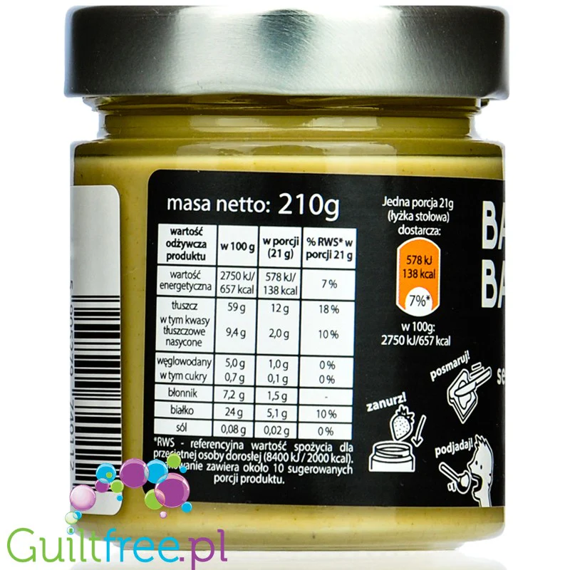 Basia Basia Tahini - pasta sezamowa 100% bez dodatku cukru - Image 2