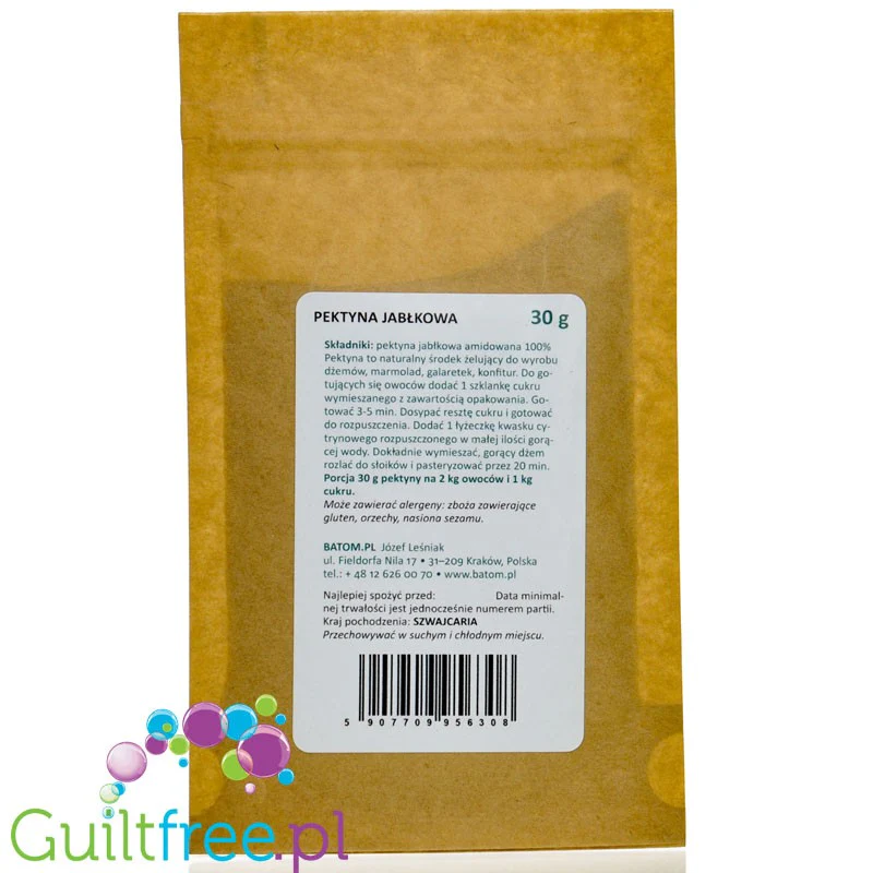 Batom, Pektyna jabłkowa amidowana 30g, 100% naturalna substancja żelująca - Image 2