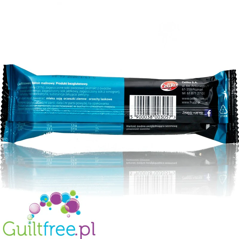 Frupp Malina - owocowy batonik 37kcal, 15% błonika - Image 4