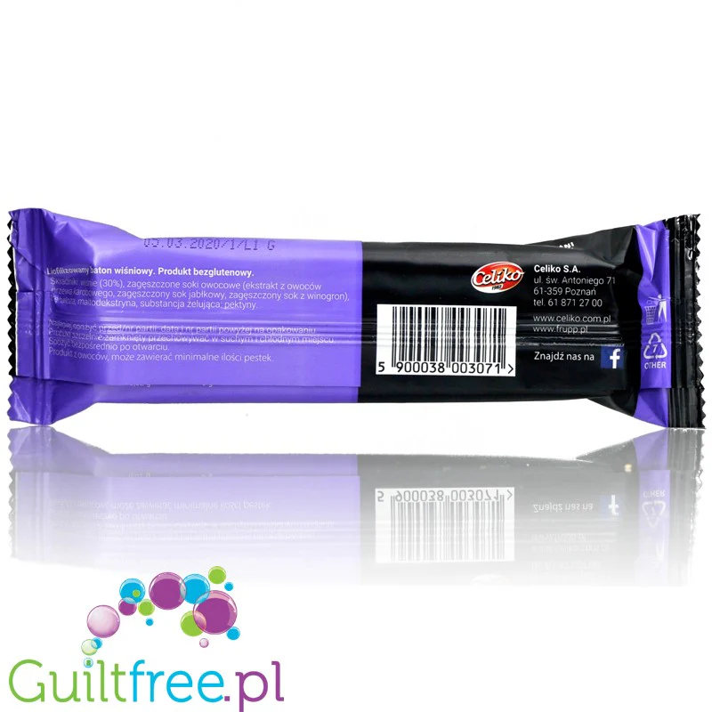 Frupp Wiśnia - liofilizowany batonik 35kcal 6% błonika - Image 4