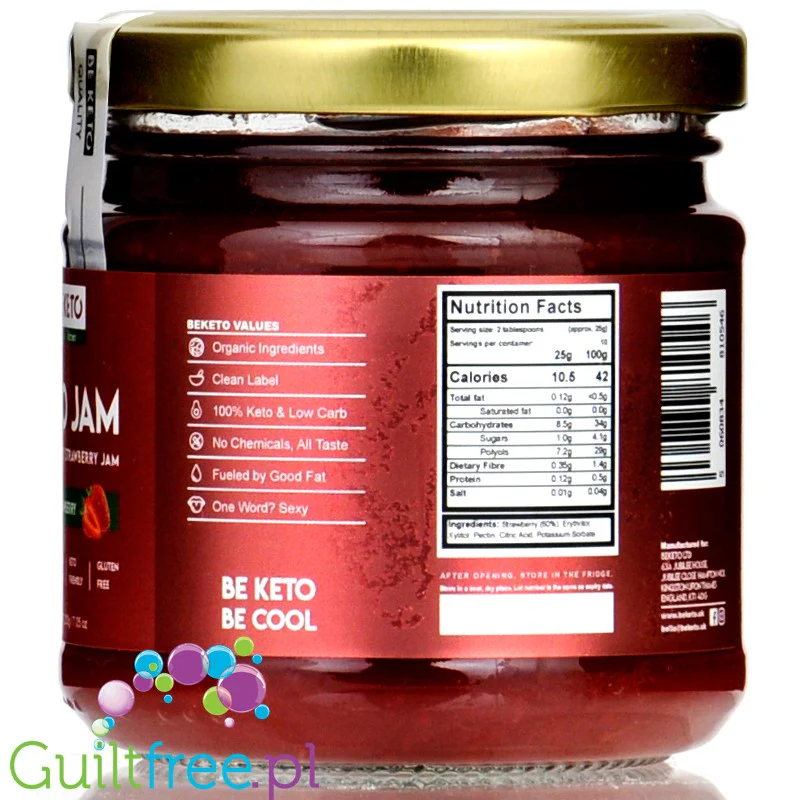 BeKeto Jam Very Strawberry - Keto Dżem™ Bardzo Truskawkowy 42kcal z erytrolem i ksylitolem - Image 4