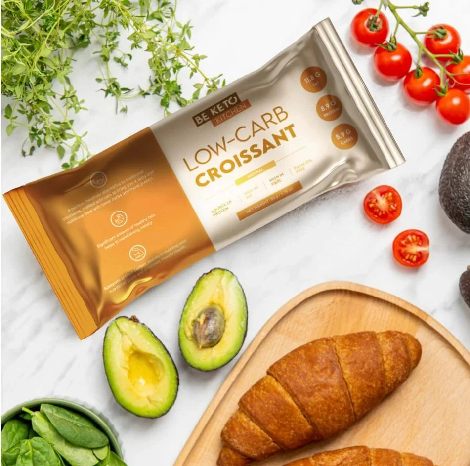 BeKeto  Low-Carb Croissant Natural -  keto rogalik 5,9 g wglowodanów, 8,9g białka - Image 2