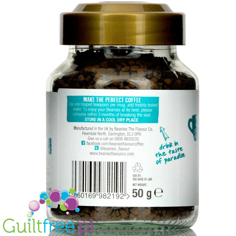 Beanies Coconut Delight - liofilizowana, aromatyzowana kawa instant 2kcal - Image 2