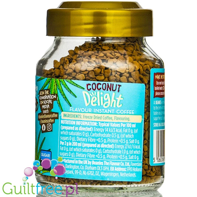 Beanies Coconut Delight - liofilizowana, aromatyzowana kawa instant 2kcal - Image 6
