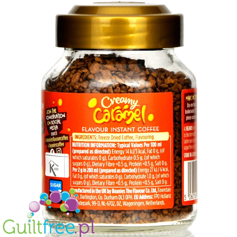 Beanies Creamy Caramel - liofilizowana smakowa kawa instant 2kcal - Image 3