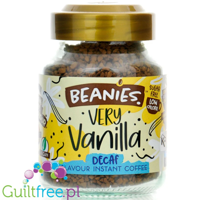 Beanies Decaf Very Vanilla - bezkofeinowa liofilizowana smakowa kawa waniliowa instant 2kcal