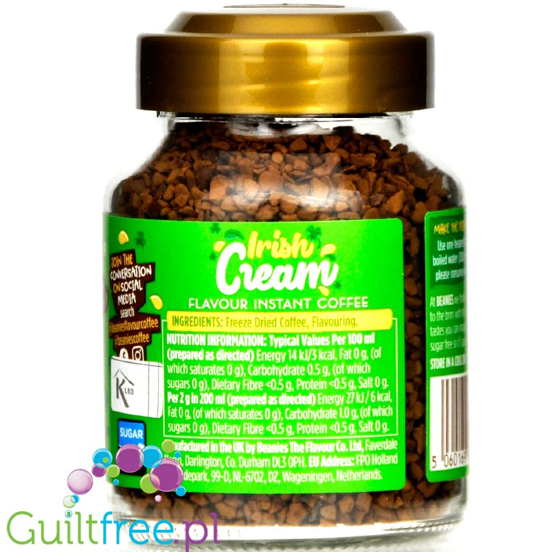 Beanies Irish Cream - liofilizowana, aromatyzowana kawa instant 2kcal - Image 3