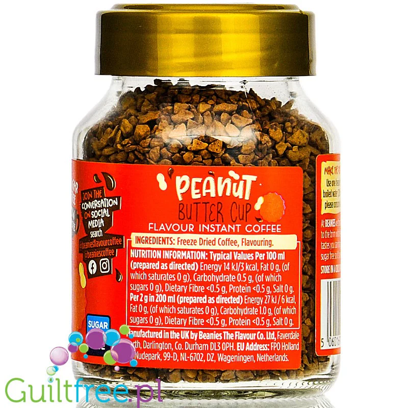 Beanies Peanut Buttercup - liofilizowana, aromatyzowana kawa instant 2kcal - Image 3