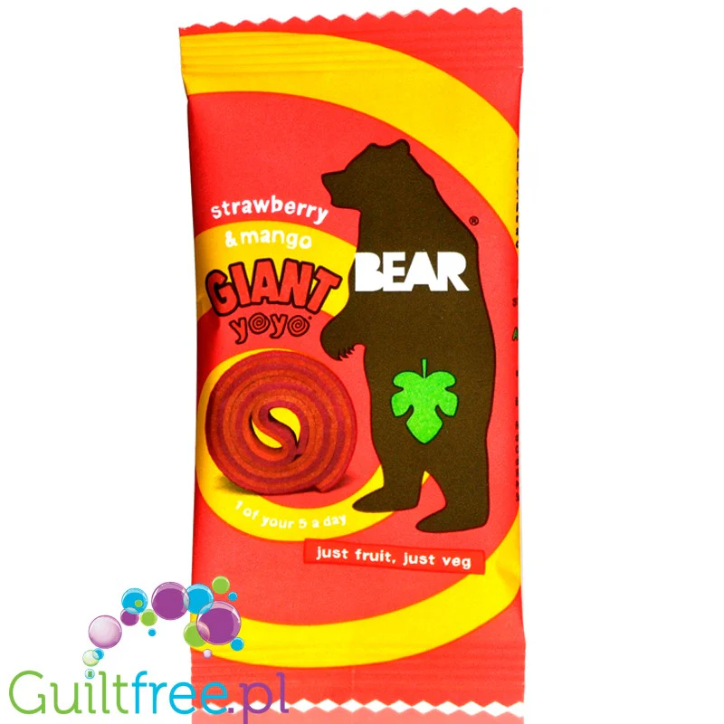 Bear GIANT YoYo Truskawka & Mango - owocowe yoyo 100% owoców
