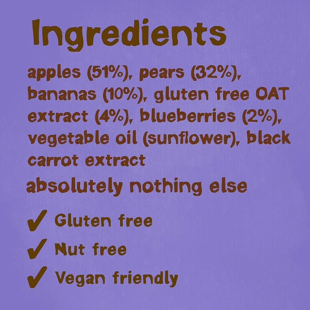 Bear Yoyo Blueberry Banana Smoothie 67kcal - **KRÓTKA DATA** przekąska owocowa 100% - Image 2