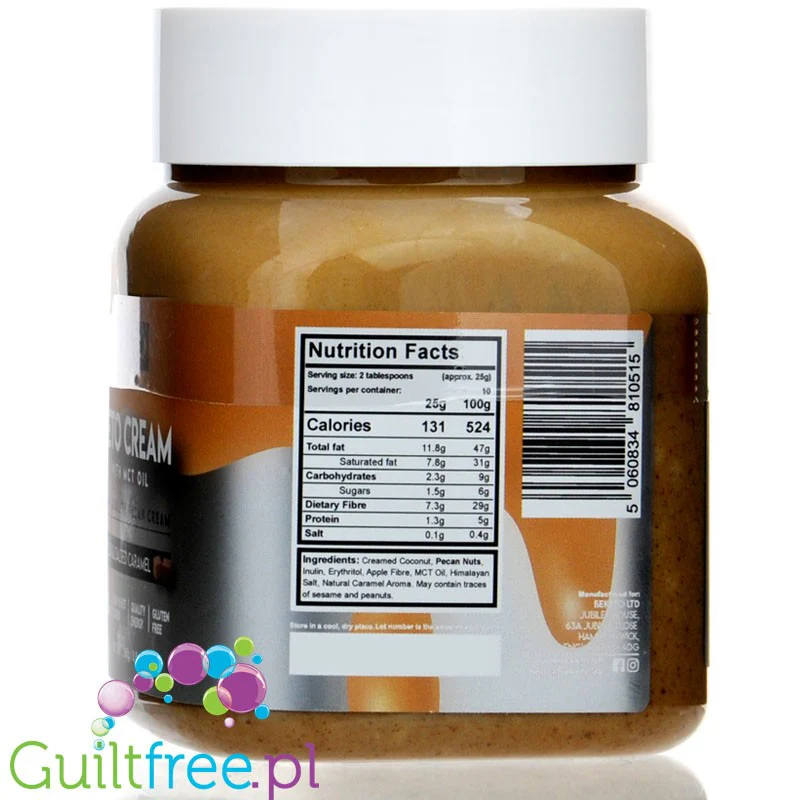 BeKeto Keto Krem™ Pecan & Salted Caramel - krem pekanowo-karmelowy z MCT - Image 4