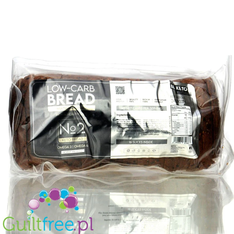 BeKeto No2 Low-Carb Multigrain Bread - gotowy wieloziarnisty keto chleb krojony - Image 3