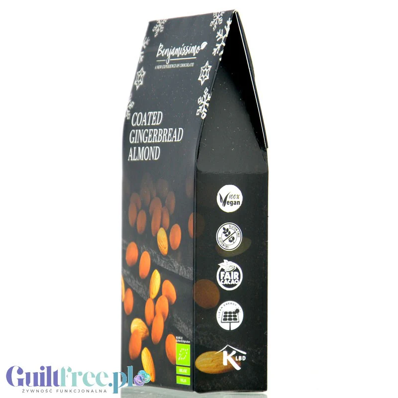 Benjamissimo Coated Gingerbread Almond - migdały prażone w wegańskiej czekoladzie piernikowej - Image 3
