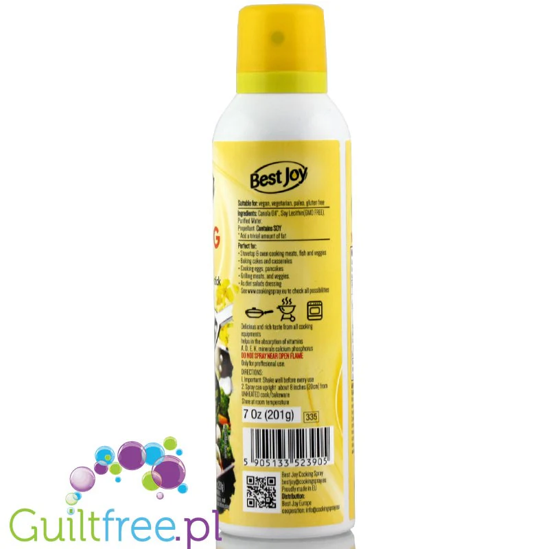 Best Joy Canola Cooking Spray 201g, spray rzepakowy do beztłuszczowego smażenia - Image 4