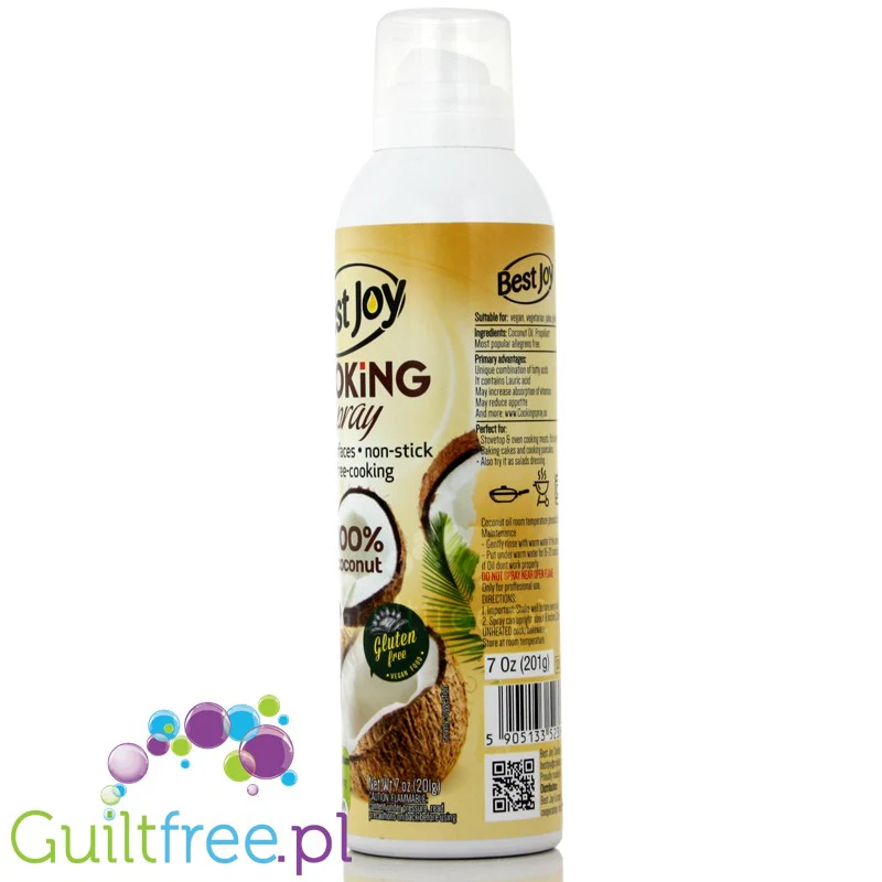 Best Joy Coconut Cooking Spray 400g - olej kokosowy w spray'u do bezkalorycznego smażenia - Image 5