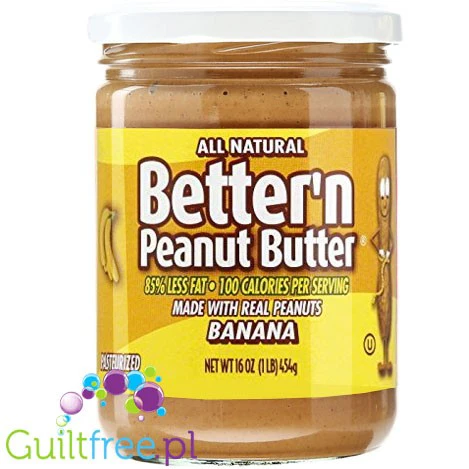 Better 'n Peanut Banana - Masło Orzechowe 85% mniej tłuszczu