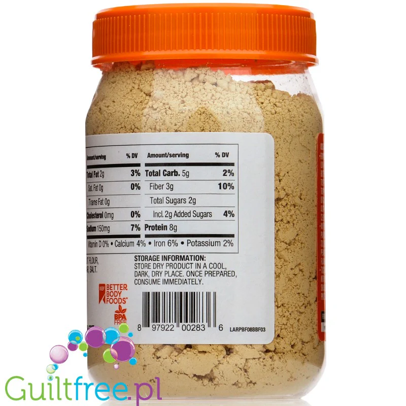 BetterBody Foods PB Fit Peanut Butter Powder 227g odtłuszczone masło orzechowe w proszku - Image 3