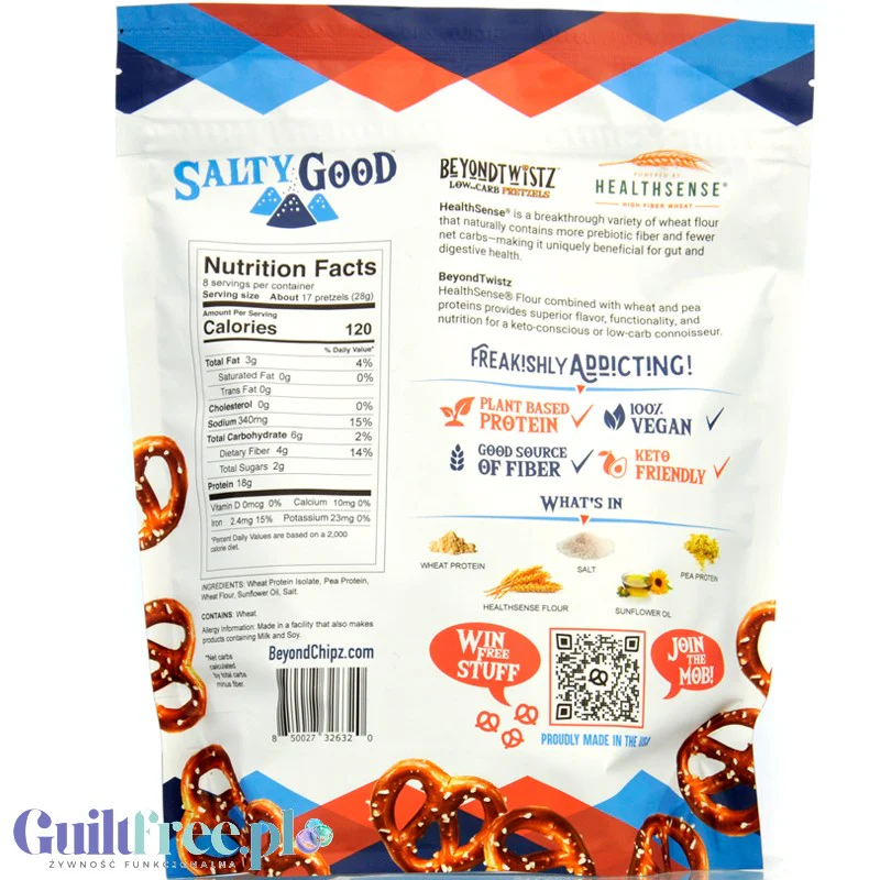 BeyondTwistz Pretzels Salty Good - keto precelki proteinowe ze skrobią oporną - Image 2