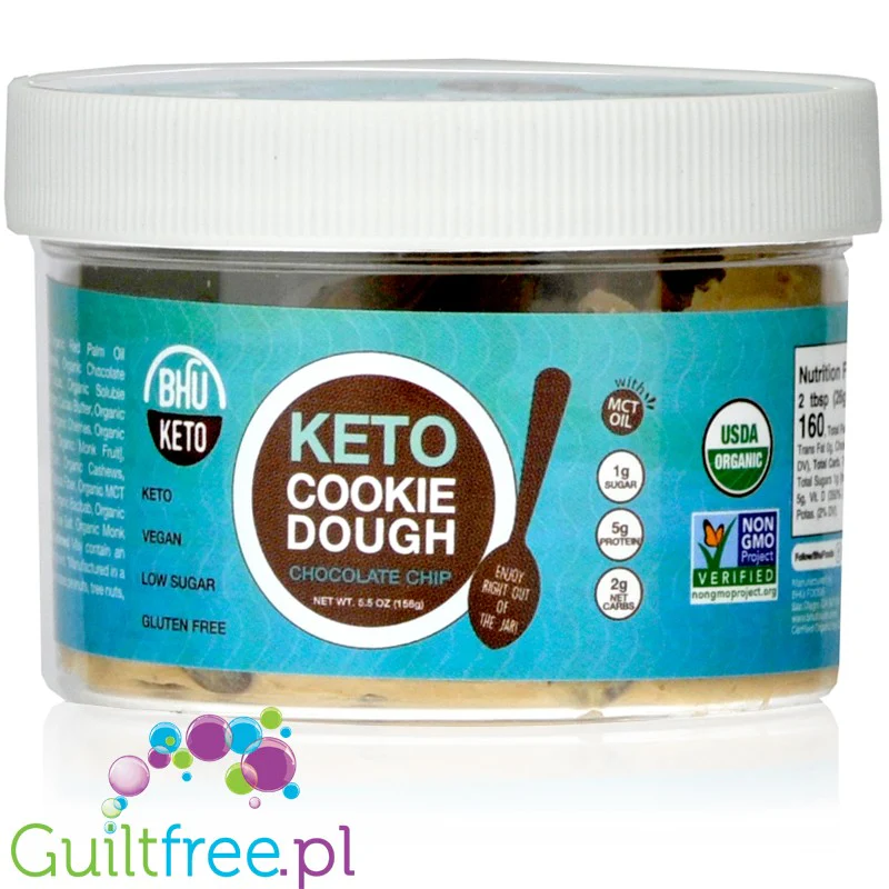 Bhu Foods Keto Cookie Dough Chocolate Chip - keto masa ciasteczkowa, wegańska, organiczna, bez cukru i glutenu - Image 11
