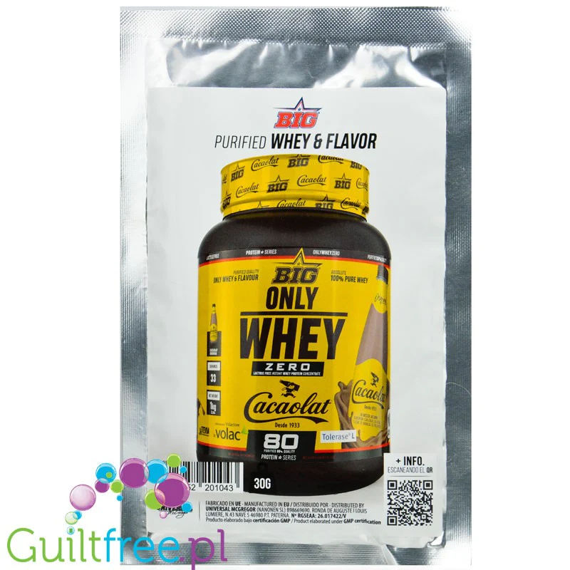 BIG® Only Whey Zero Volac 80 Cacaolat -  saszetka 30g