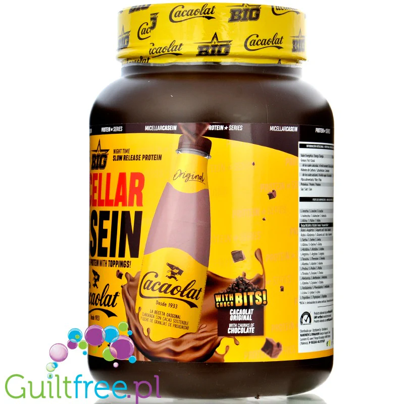 BIG® Micellar Casein, Cacaolat® 1kg - kazeina z ZMA, smak Mleko Czekoladowe jak Nesquik - Image 5