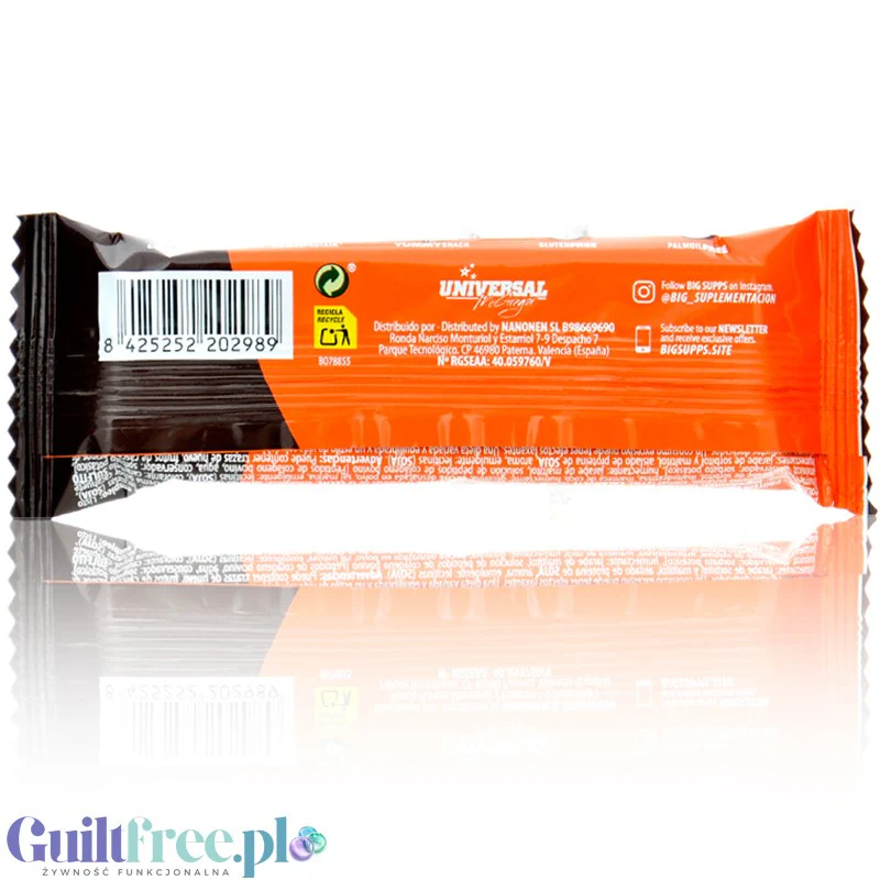 BIG® Protein Bar, Conguitos White - baton proteinowy z białą czekoladą i masłem orzechowym - Image 2