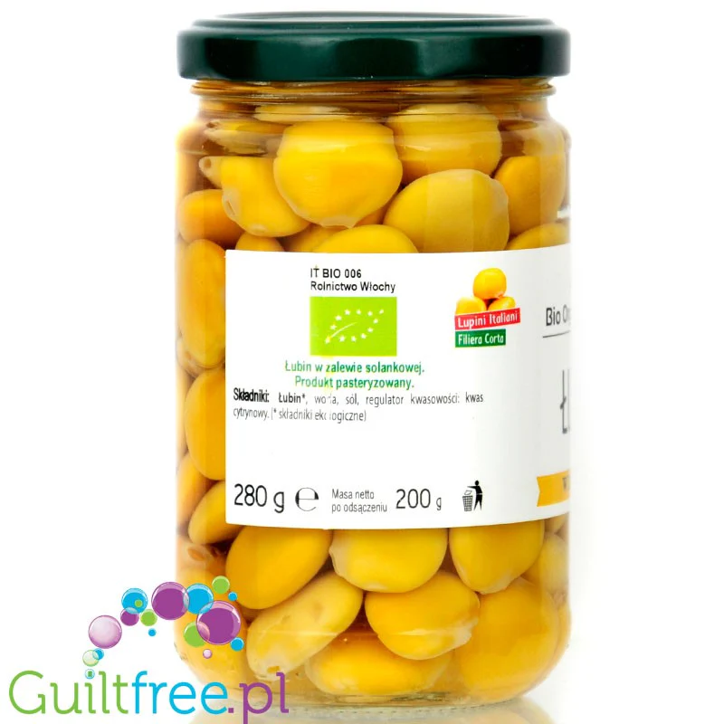 Bio Organica Italia Lupin - organiczny łubin w zalewie, alternatywa soi i ciecierzycy - Image 2
