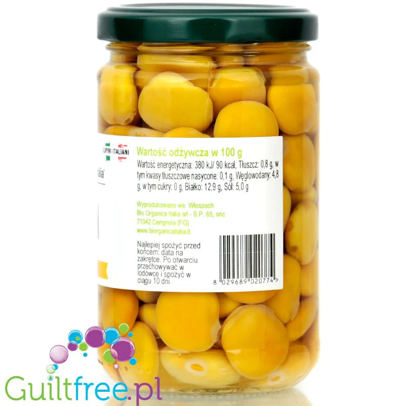 Bio Organica Italia Lupin - organiczny łubin w zalewie, alternatywa soi i ciecierzycy - Image 3