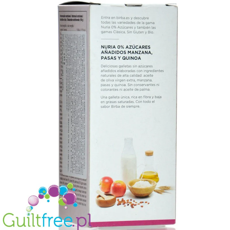 Birba Nuria Biscuit Apple, Raisins & Quinoa - ciastka z jabłkami, rodzynkami i komosą bez dodatku cukru - Image 3