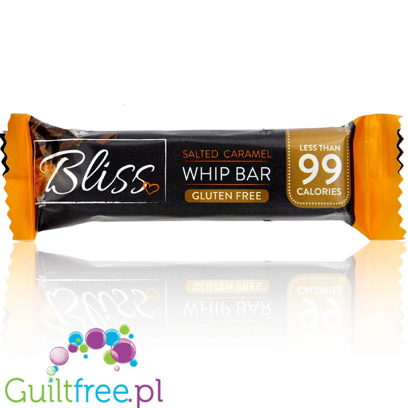Bliss Whip Salted Caramel & Milk Chocolate - batonik 80kcal, Solony Karmel Czekolada