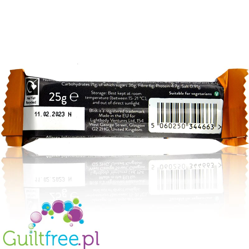 Bliss Whip Salted Caramel & Milk Chocolate - batonik 80kcal, Solony Karmel Czekolada - Image 2