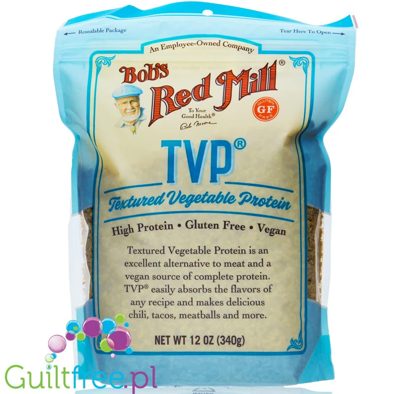 Bob's Red Mill Textured Vegetable Protein - wegańskie teksturowane białko bezglutenowe