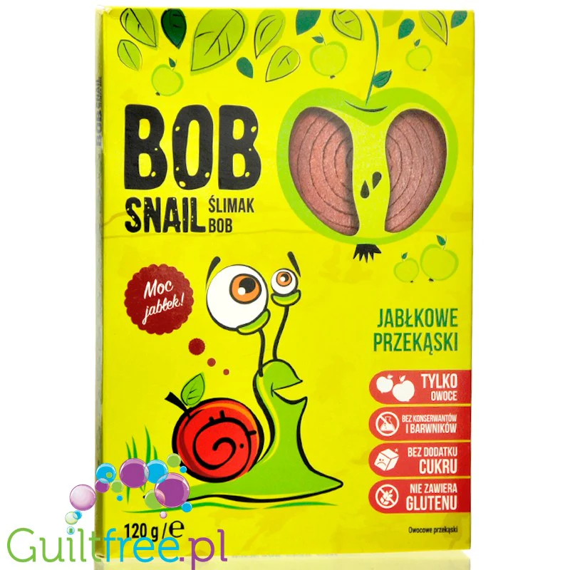 Bob Snail Przekąska jabłkowa z owoców bez dodatku cukru Bob Snail, 60g
