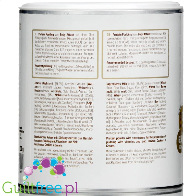 Body Attack Proteinowy pudding Cookies 'n Cream - Image 3