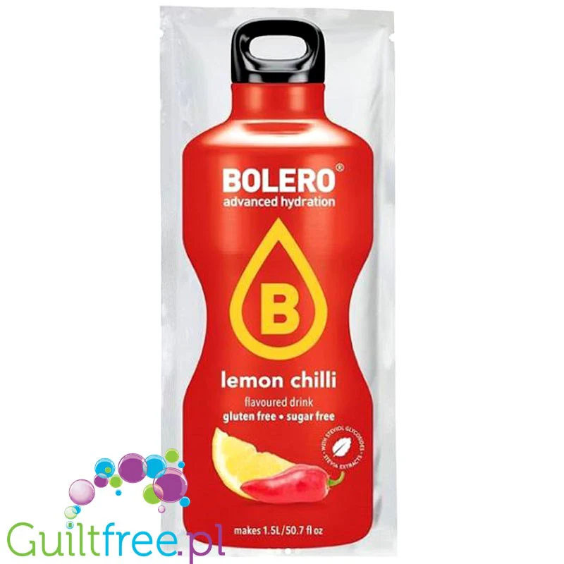 Bolero Drink Lemon Chilli 9g - napój w saszetce bez cukru ze stewią, Cytyna & Chili - Image 2