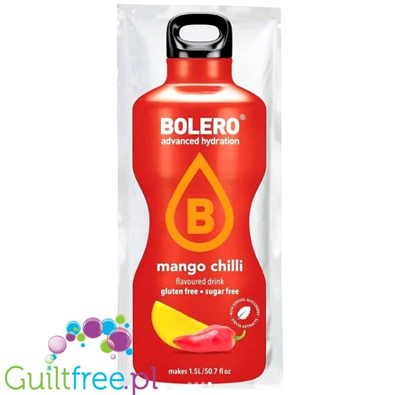 Bolero Drink Mango Chilli  9g - napój w saszetce bez cukru ze stewią,  Mango & Chilli - Image 2