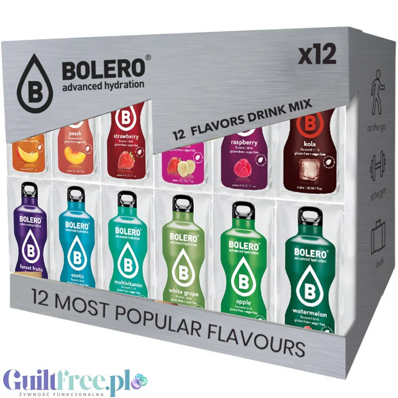 Bolero Drink Mix Smaków display 12x9g, każda saszetka inna najlepsze smaki