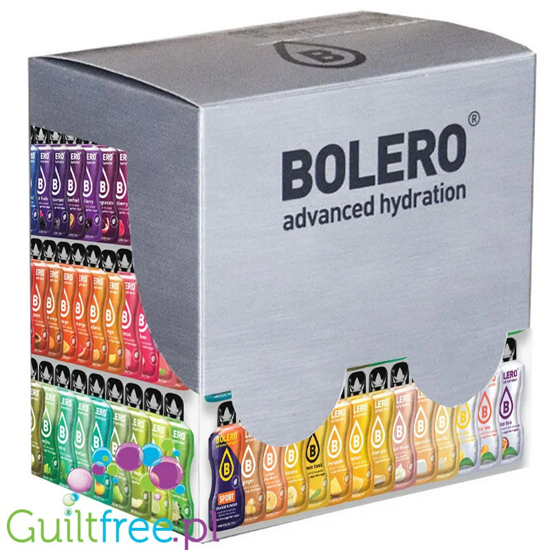 Bolero Drink Mix Smaków display 74 saszetek, każda inna, na około 45L wody