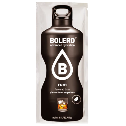 Bolero Drink Rum 9g - saszetka do napojów bez cukru ze stewią,  smak rumowy - Image 3