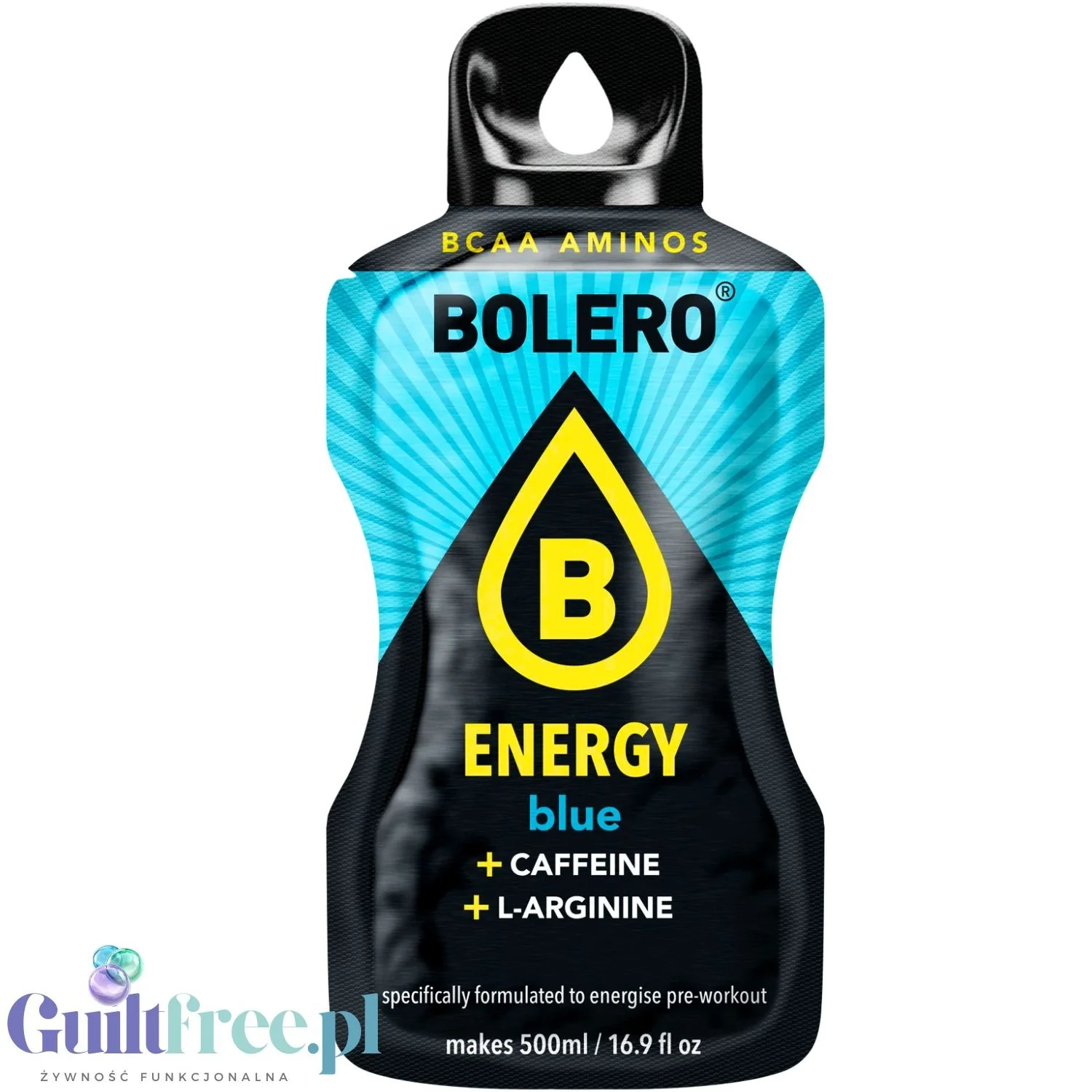Bolero Energy Blue 14g - napój energetyczny bez cukru z kofeiną i L-argininą