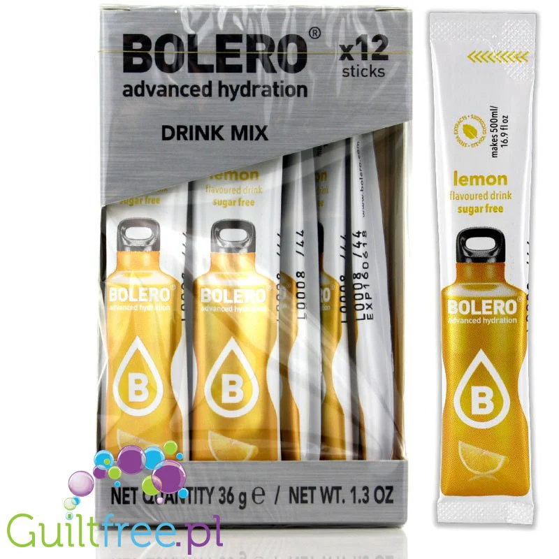 Bolero Sticks ze stewią, Cytryna, 12 saszetek na 6L - Image 2