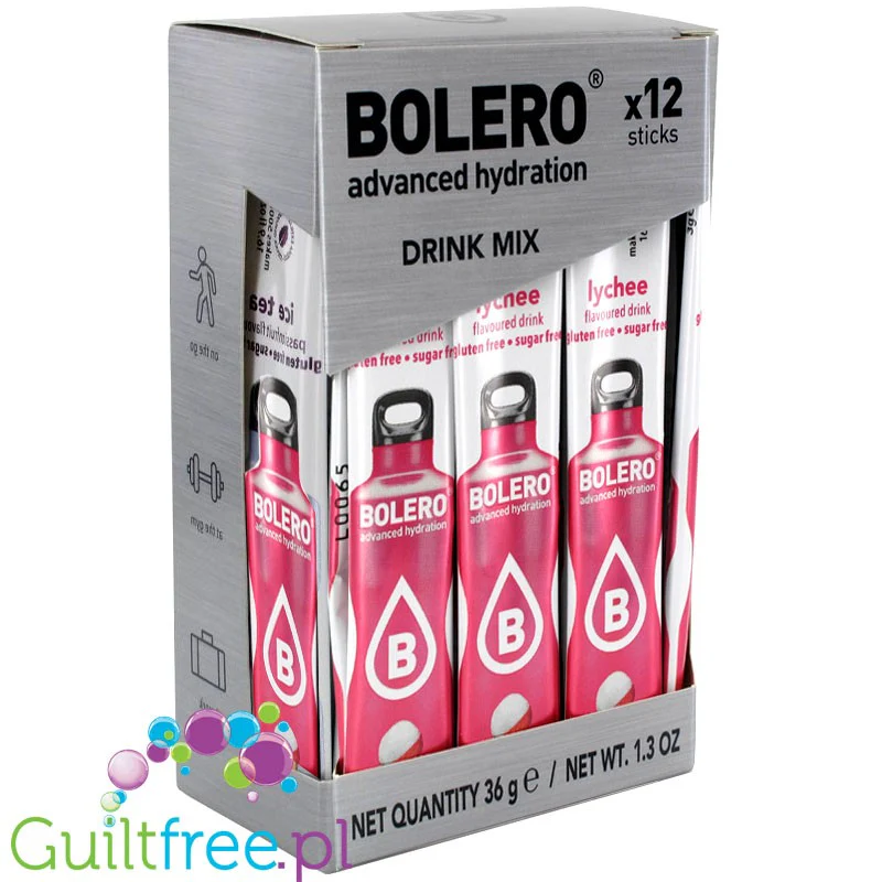 Bolero Sticks ze stewią, Liczi (Lychee), 12 saszetek na 6L - Image 2