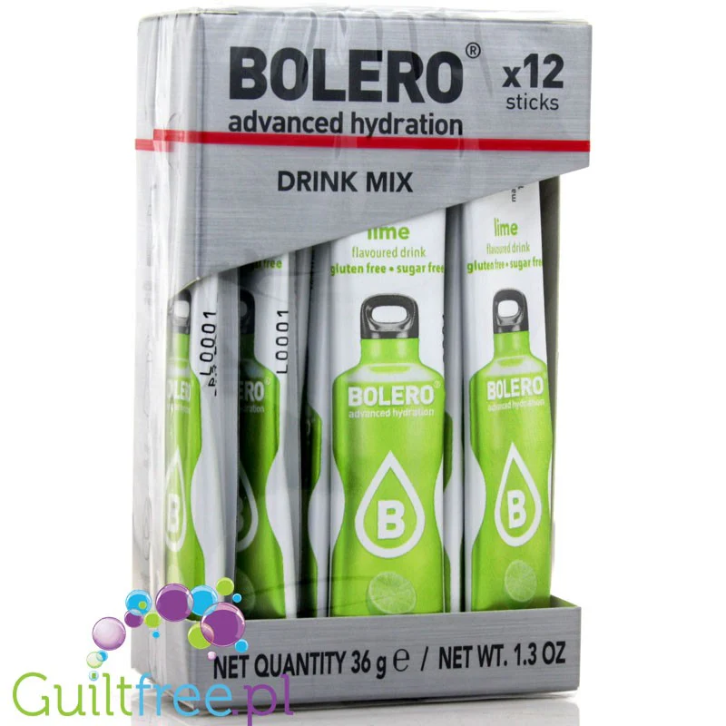 Bolero Sticks ze stewią, Limonka, 12 saszetek na 6L - Image 2