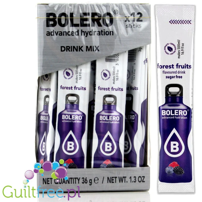 Bolero Sticks ze stewią, Owoce Leśne, 12 saszetek na 6L - Image 2