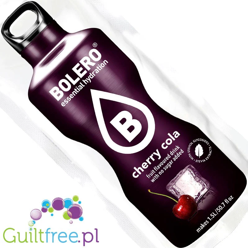 Bolero Drink Cherry Kola 9g - napój instant w saszetce, ze stewią, smak wiśniowa cola - Image 2