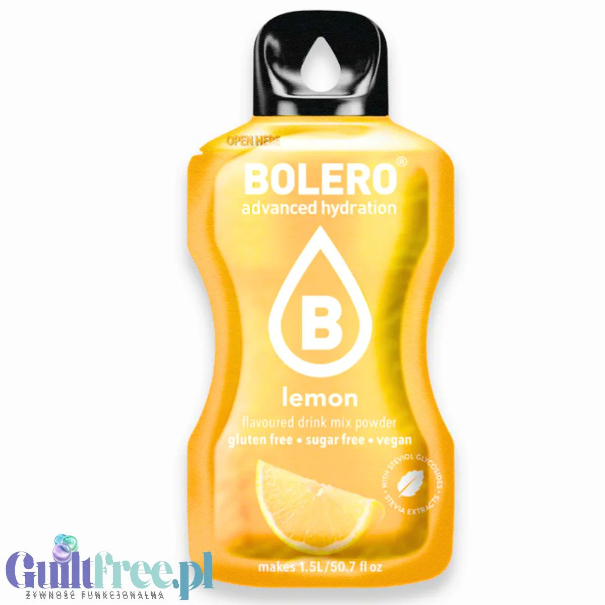 Bolero Drink Lemon 9g - saszetka do napojów bez cukru ze stewią, Cytryna